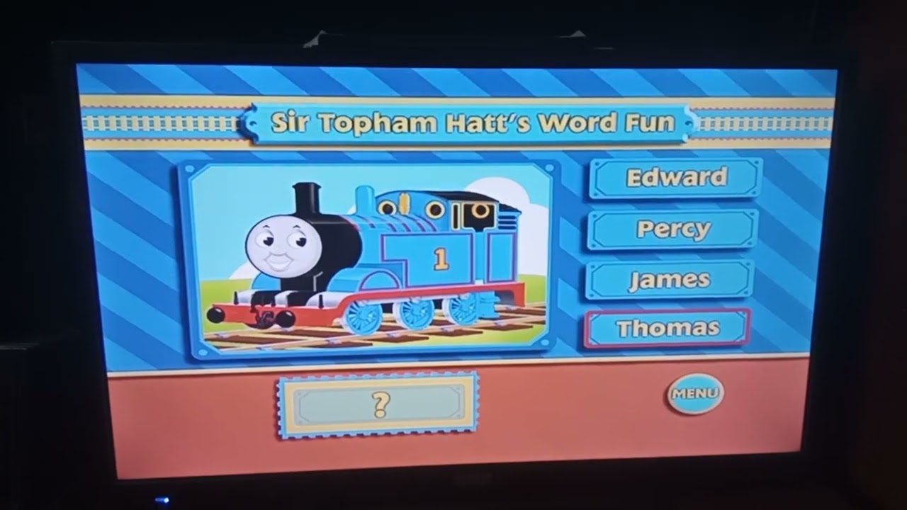 Thomas & Friends Sir Topham Hatt's Word Fun DVD Game 