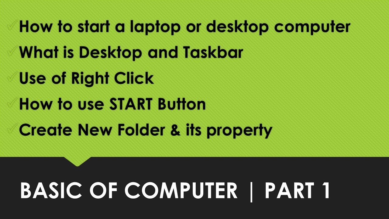 BASIC OF COMPUTER | Part 1| RAW Programming
