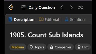 1905. Count Sub Islands || LeetCode || Daily Challenges ||  LogicBytesbyAK || JAVA ||