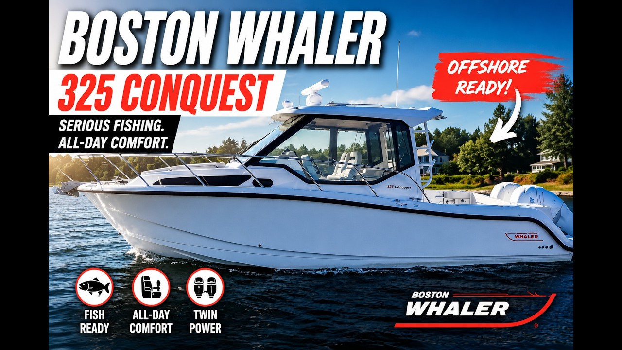 ⁣2023 Boston Whaler 325 Conquest