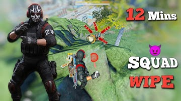 SQUAD WIPE CoDM Br😈| 12 Mins | SOLO vs SQUAD🔥