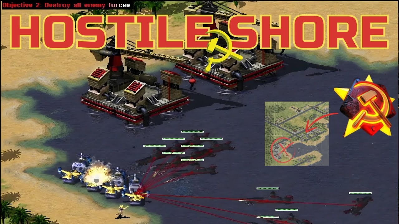 Red Alert 2 | Soviet Campaign - Mission 02 - Hostile Shore