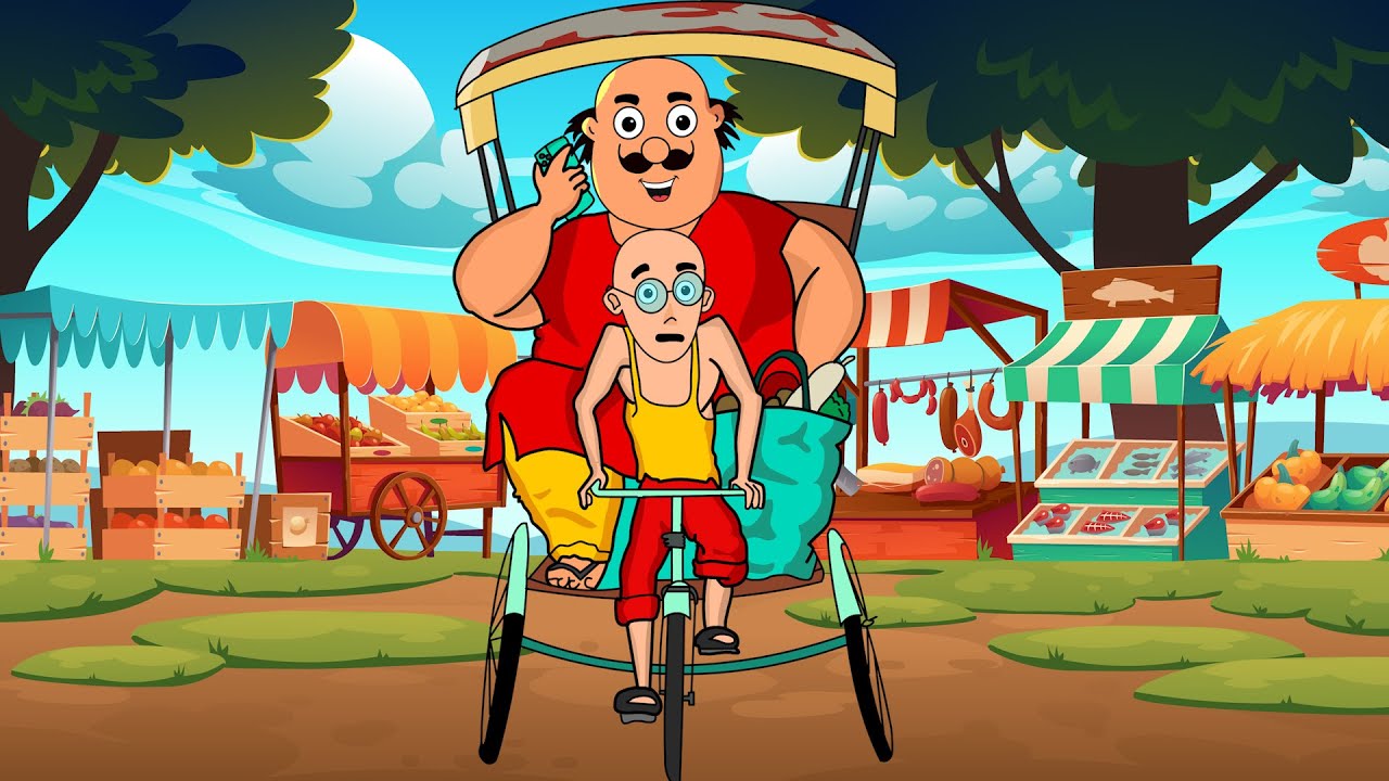 Motu Patlu Rickshaw Ride | Motupatlu Cartoon - YouTube