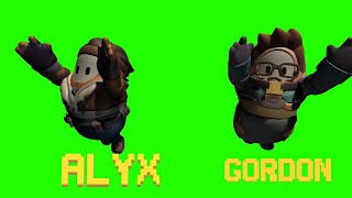 Fall Guys Half Life Alyx And Gordon Freeman Skins Green Screen
