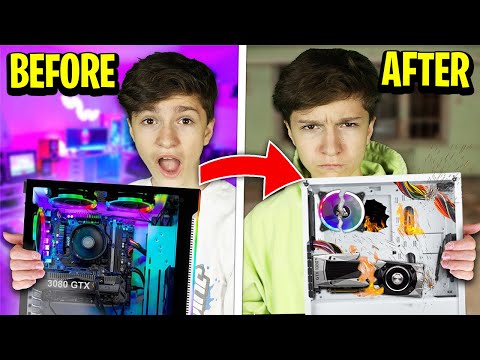 I Destroyed 13 Year Old $20,000 Fortnite GAMING Setup... (FaZe H1ghsky1)