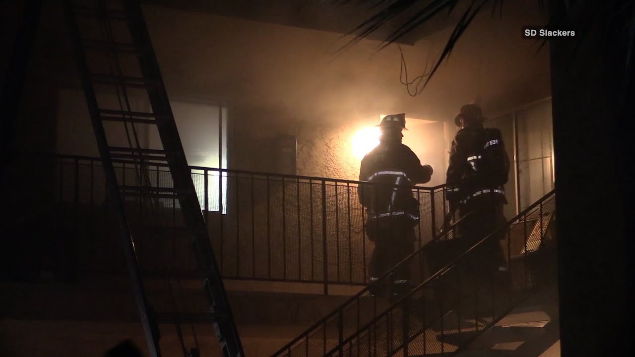Residents Evacuated After Fire Ignites Behind Apartments - YouTube