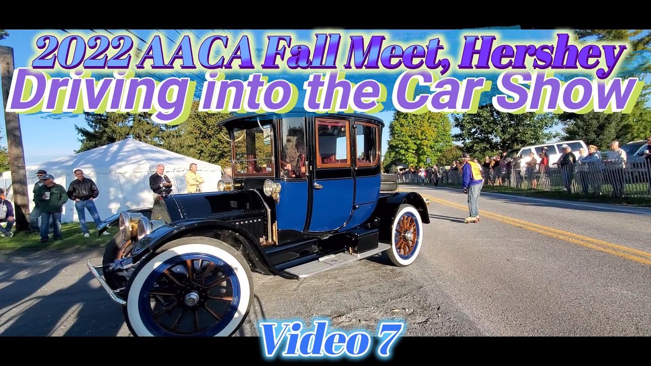 2022 AACA Fall Meet, Hershey Driving into the Car Show Video 7 YouTube