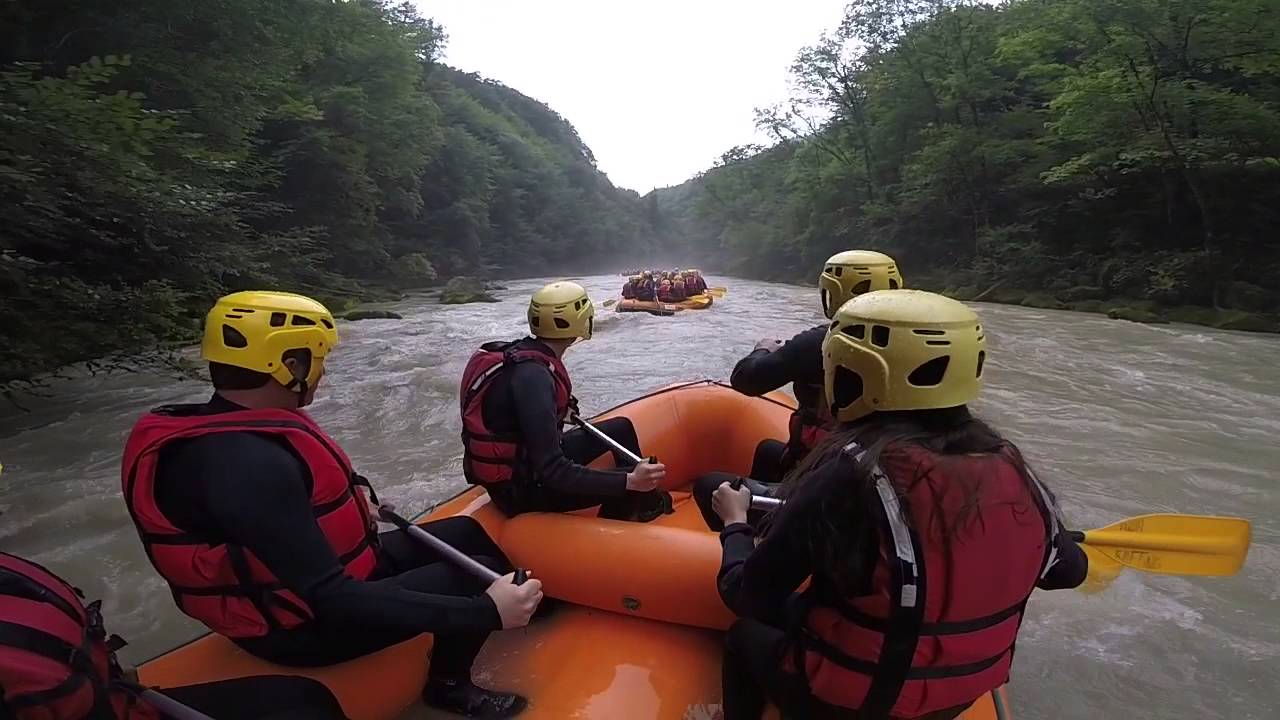 Gopro white water rafting in the French Alps YouTube