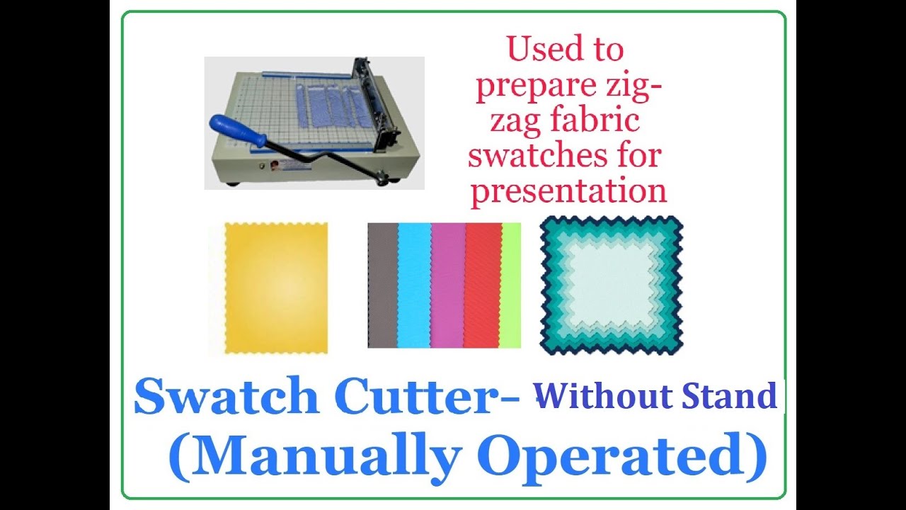 SWATCH CUTTER – 12 ” (Manually Operated)-without Stand| Q-Test | Amith Garment Services