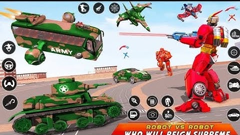 ARMY BUS 🤖 TRANSFORM ROBOT WAR – Epic Battle Begins! 💥