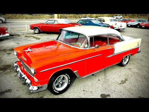 Test Drive 1955 Bel Air Hard Top 3 Speed $29,900 Maple Motors #507