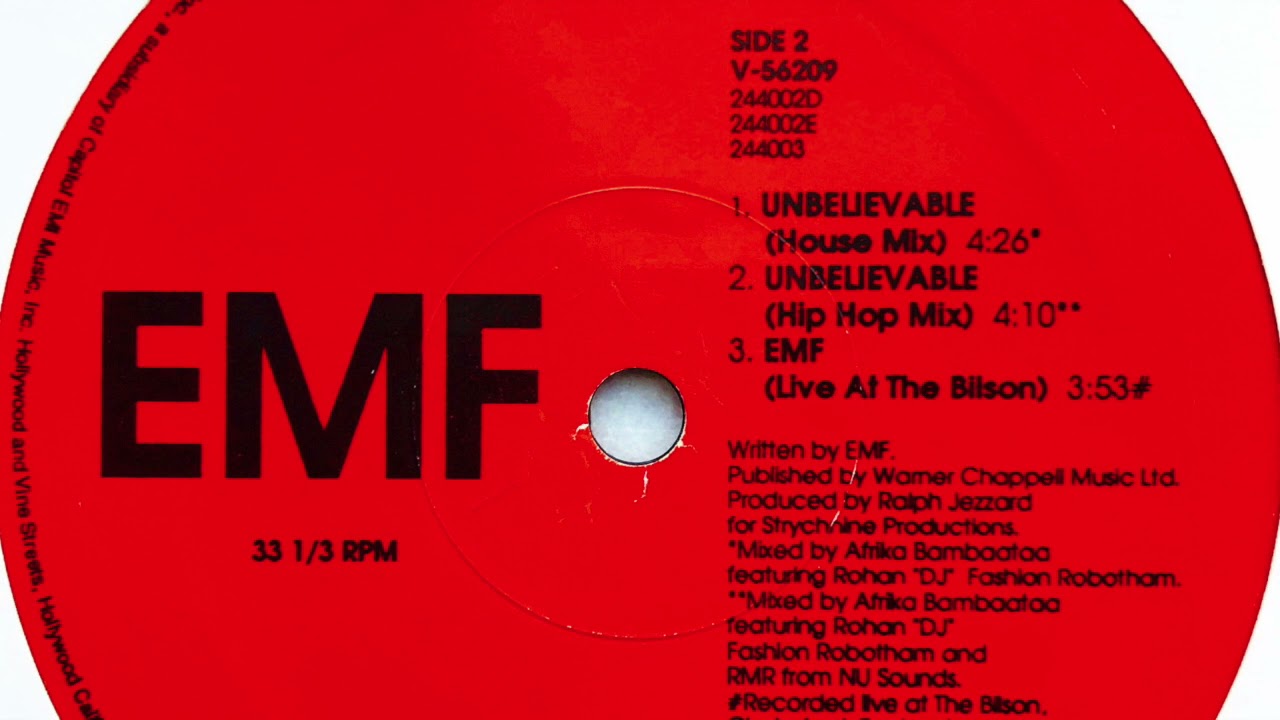 EMF • Unbelievable (House Mix) (1991) - YouTube