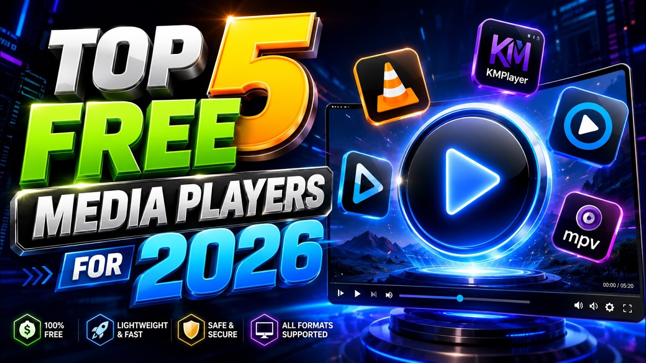Top 5 FREE Media Players for 2026 - YouTube