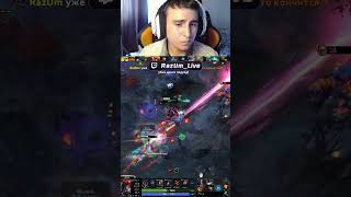 Бой VS Aegisa 😱 Рискованная атака ☠️ #dota2 #dota2shorts #razum