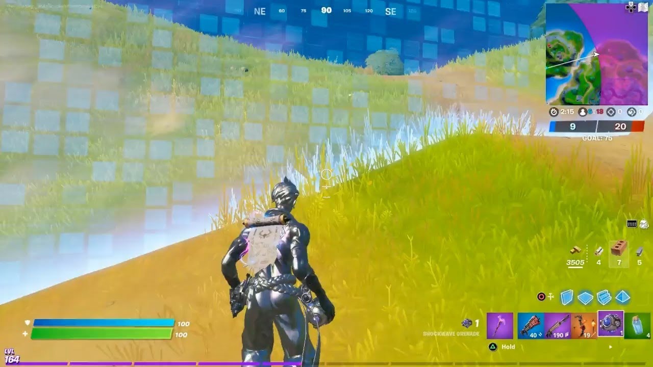 Shockwave Grenade yourself while in the Storm Fortnite Season 6 Week 9 Challenges