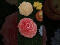 Handcrafted Peony & Daisy Wax Art