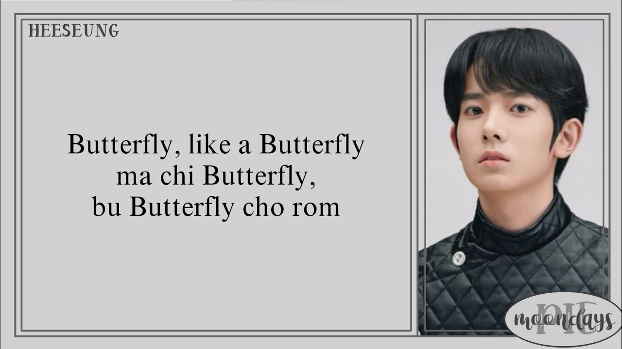 I-LAND (ILANDERS) HEESEUNG & GEONU (희승 & 건우) - Butterfly 'Easy Lyrics'