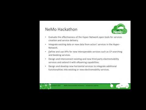 NeMo Webinar : Introduction to the Electromobility Hackathon