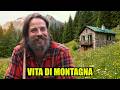 L'artista che vive in una baita tra le montagne