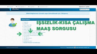 İşsizlik ve kısa çalışma maaş sorgulama. işkurdan yatacak hesap kontrolü.