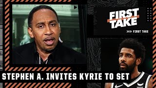 Stephen A. invites Kyrie to First Take after Irving's tweets critiquing the media 👀