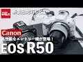 キヤノン EOS R50を先行体験！上位機種EOS R10との違いやAF性能などを徹底検証！エントリーモデルとは思えない高性能っぷりに驚き！（カメラのキタムラ動画_Canon）