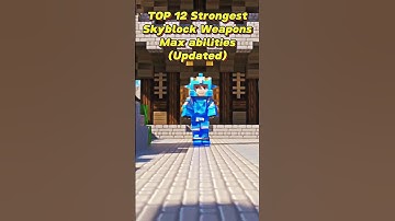 Top 13 Best Weapons in Skyblock! #blockmango #shorts #skyblock