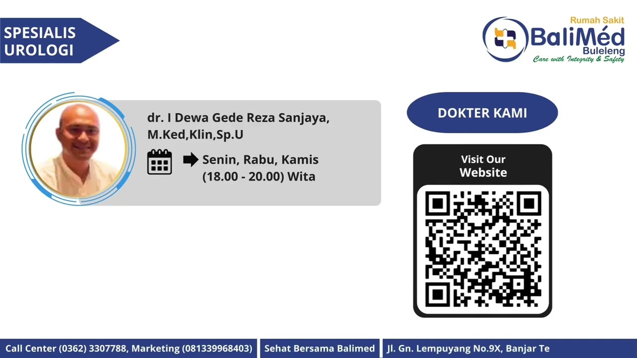 Jadwal Poliklinik Dokter Spesialis RS BaliMed Buleleng