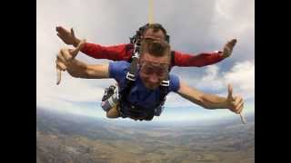 EP skydivers Grahamstown, South Africa - Matt's first tandem Skydive - Hilarious
