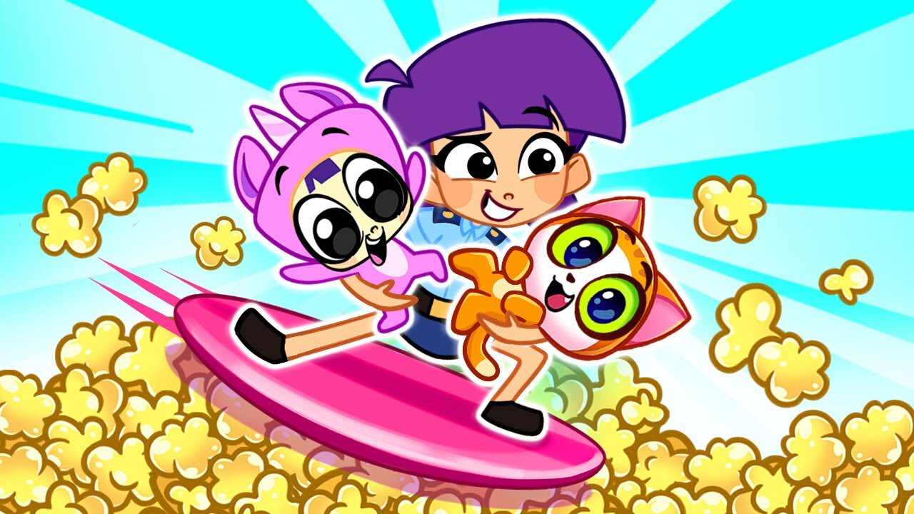 🎬 Zum ersten Mal im Kino! 🍿 Regenbogen-Popcorn für Kinder + SuPaBoo-Cartoons