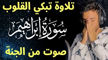 سورة إبراهيم ❤️ هدوء لا يوصف 🌹| راحة نفسية 💤 تريح البال 😴 قران كريم قبل النوم | القارئ أنس  محمد🌹