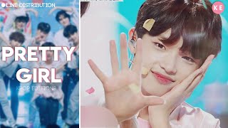 Crayon (Produce X 101) - Pretty Girl (이뻐 이뻐) | Line Distribution