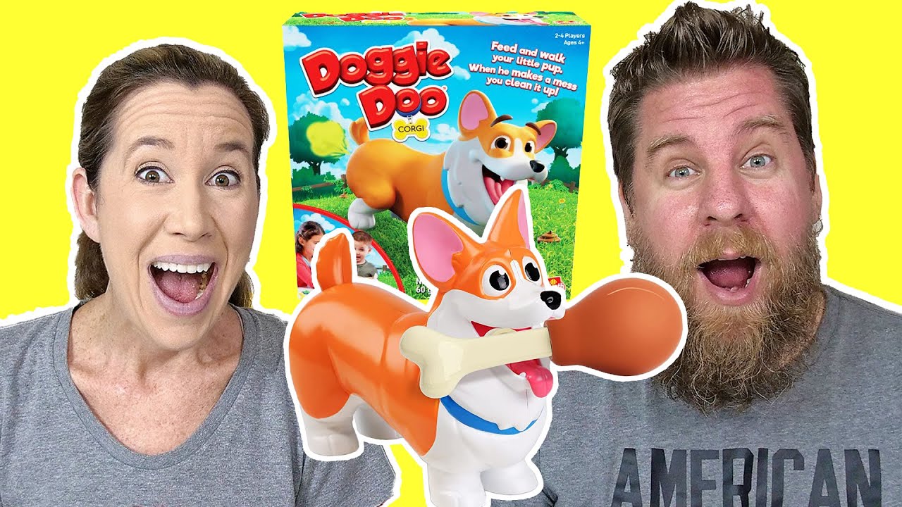  Doggie Doo Corgi Game - Unpredictable Action - Feed The Doggie  and Collect His Doo to Win by Goliath, Multi Color : Toys & Games