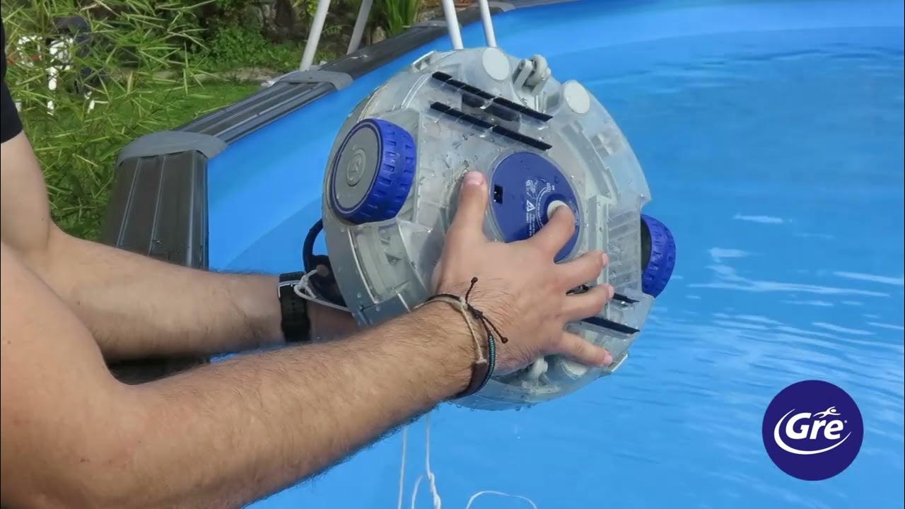 Robot limpiafondos de piscina a batería GRE Wetrunner Plus