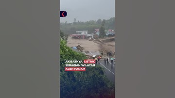 TIGA TOWER PLN TUMBANG TERBAWA ARUS BANJIR BANDANG #short