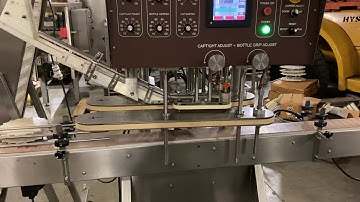 Dynamic Packaging Inline Screw Capper with Waterfall Style Cap Sorter-Feeder