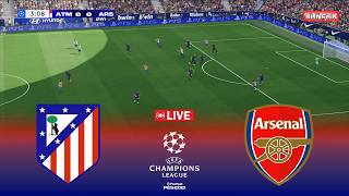 🔴LIVE : Atletico Madrid vs Arsenal - UEFA Champions League 2026 | Pes 21 Simulation Gameplay