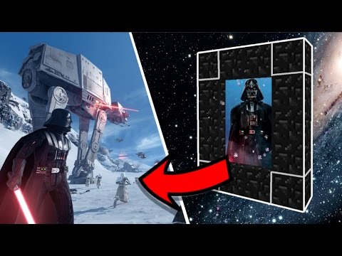 HOW TO MAKE A PORTAL TO THE STAR WARS DIMENSION IN MINECRAFT!!