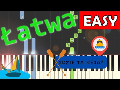 🎹 Gdzie ta keja - Piano Tutorial (łatwa wersja) 🎵 NUTY W OPISIE 🎼