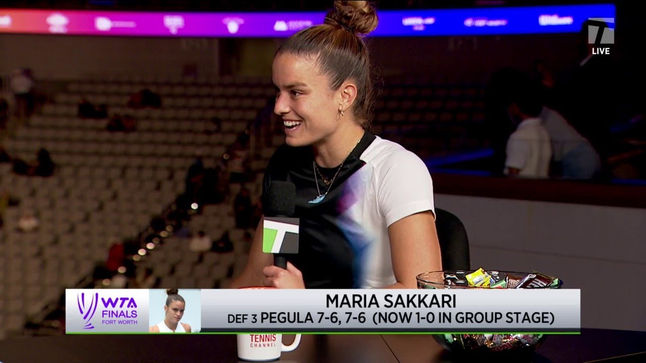 Maria Sakkari 2022 WTA Finals Round Robin Win Interview