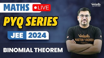 Binomial Theorem Class 11 PYQs  | Class 11 Maths | JEE 2024 | Harsh Sir  @VedantuMath ​