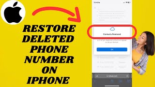 Restore Deleted Phone Number On iPhone | Get back delete contact | Simple tutorial screenshot 4