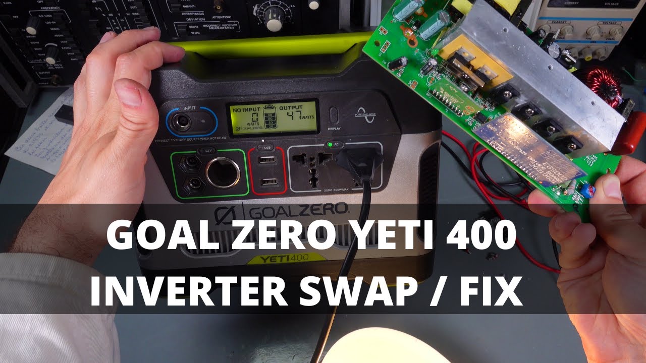 Goal Zero Yeti 400 - fixing not working AC inverter in unexpected way