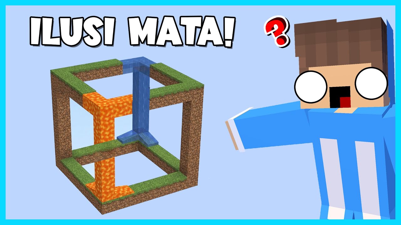 MIPAN & ZUZUZU PUSING! LIHAT ILUSI MATA DI MINECRAFT! BIKIN BINGUNG