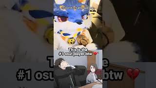 Top 1 player in osu! VS Geometry Dash 💔🥀