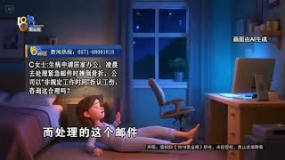 【1818黄金眼】凌晨处理邮件摔骨折，这算不算工伤？