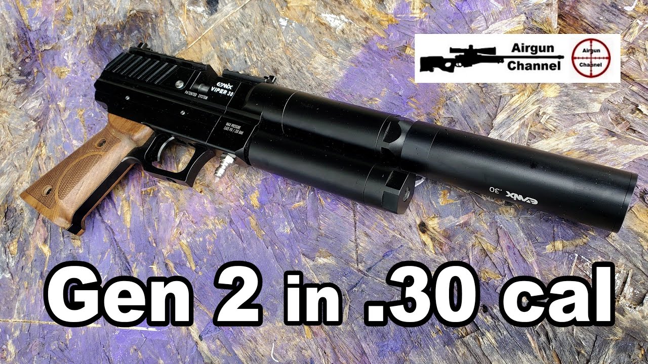 Пневматический полуавтоматический пистолет Evanix VIPER (Gen 2) калибра .30 (ПОЛНЫЙ ОБЗОР).
