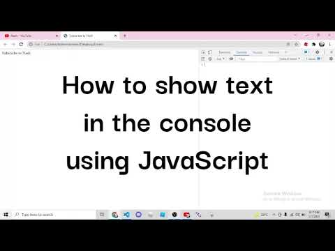 How to use console.log(""); in HTML
