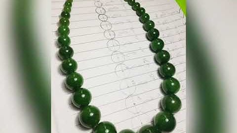 Vòng chuỗi cỗ đá Ngọc Bích Jade Nephrite Canada.
