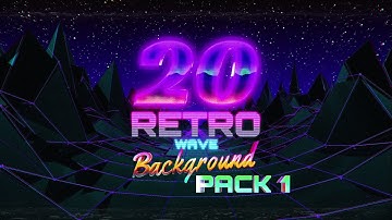Retro Wave Background Pack 01 [After Effects Template]